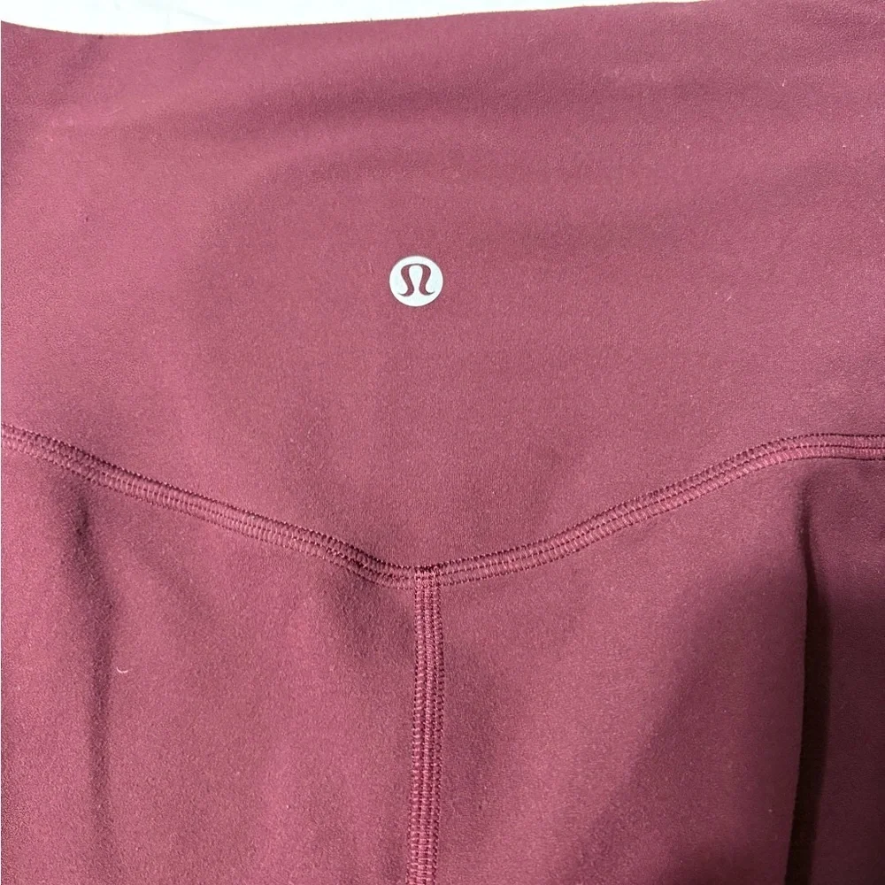 Lululemon Align Plum Shadow (Burgundy) Full Length High-Waisted Leggings. Nulu